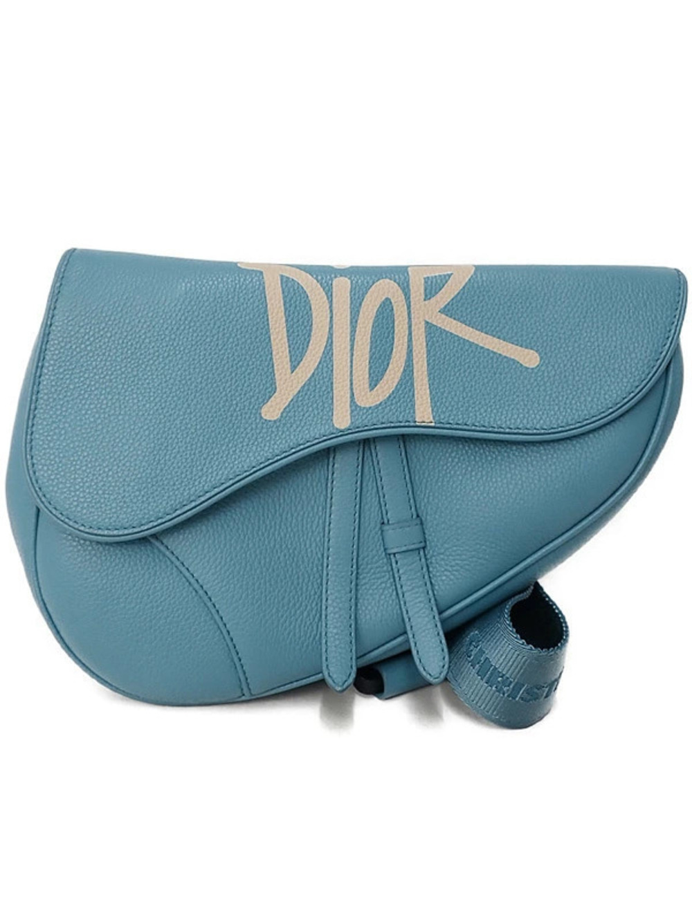 Christian Dior SHAWN Saddle Bag Body Crossbody Blue